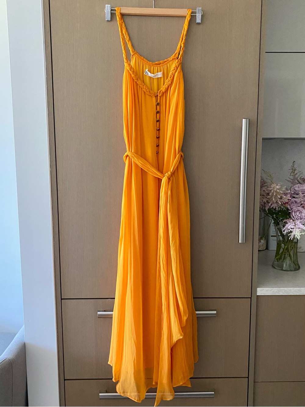 Zara cotton silk maxi dress - Picture 3 of 7